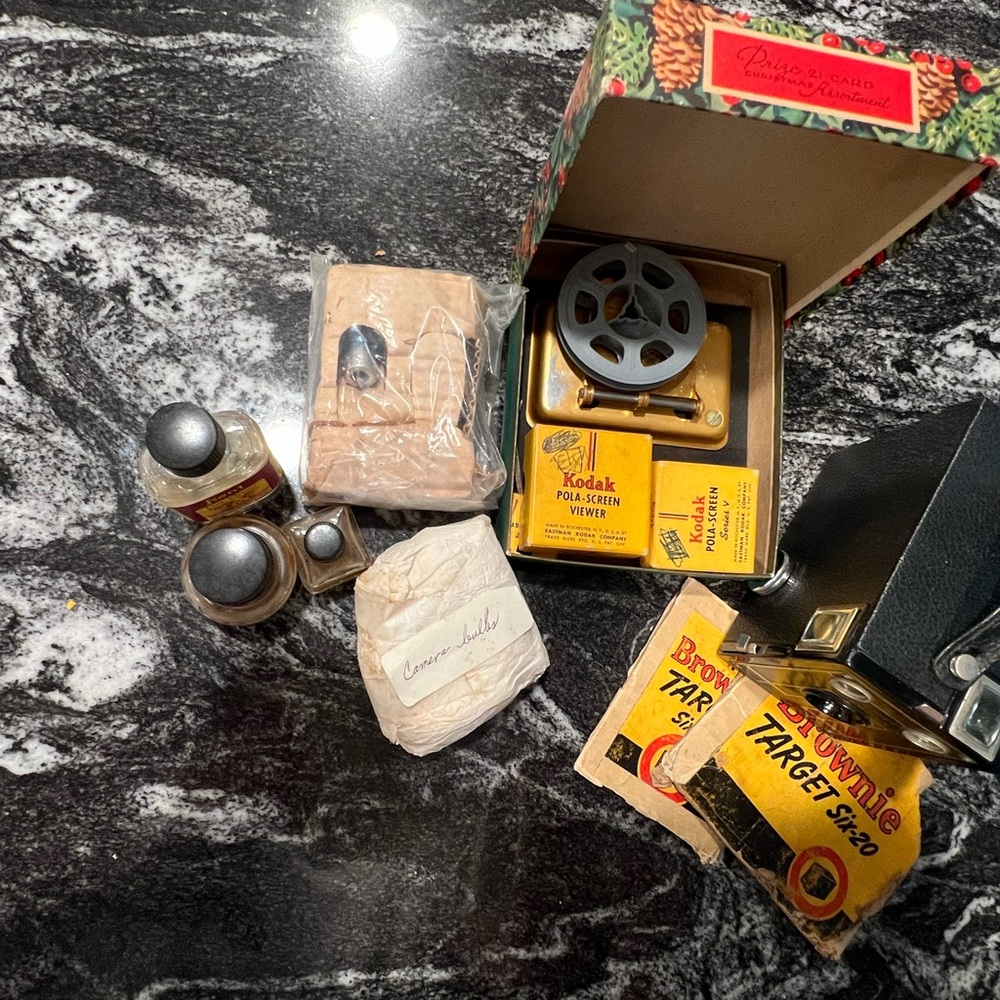Kodak Brownie Camera with Film and Accessories